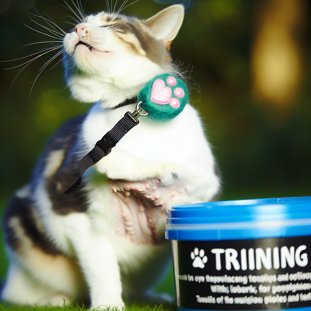 Kediler için etkili eğitim yöntemi uygulanırken gösterilen hareketli davranış fotoğraf